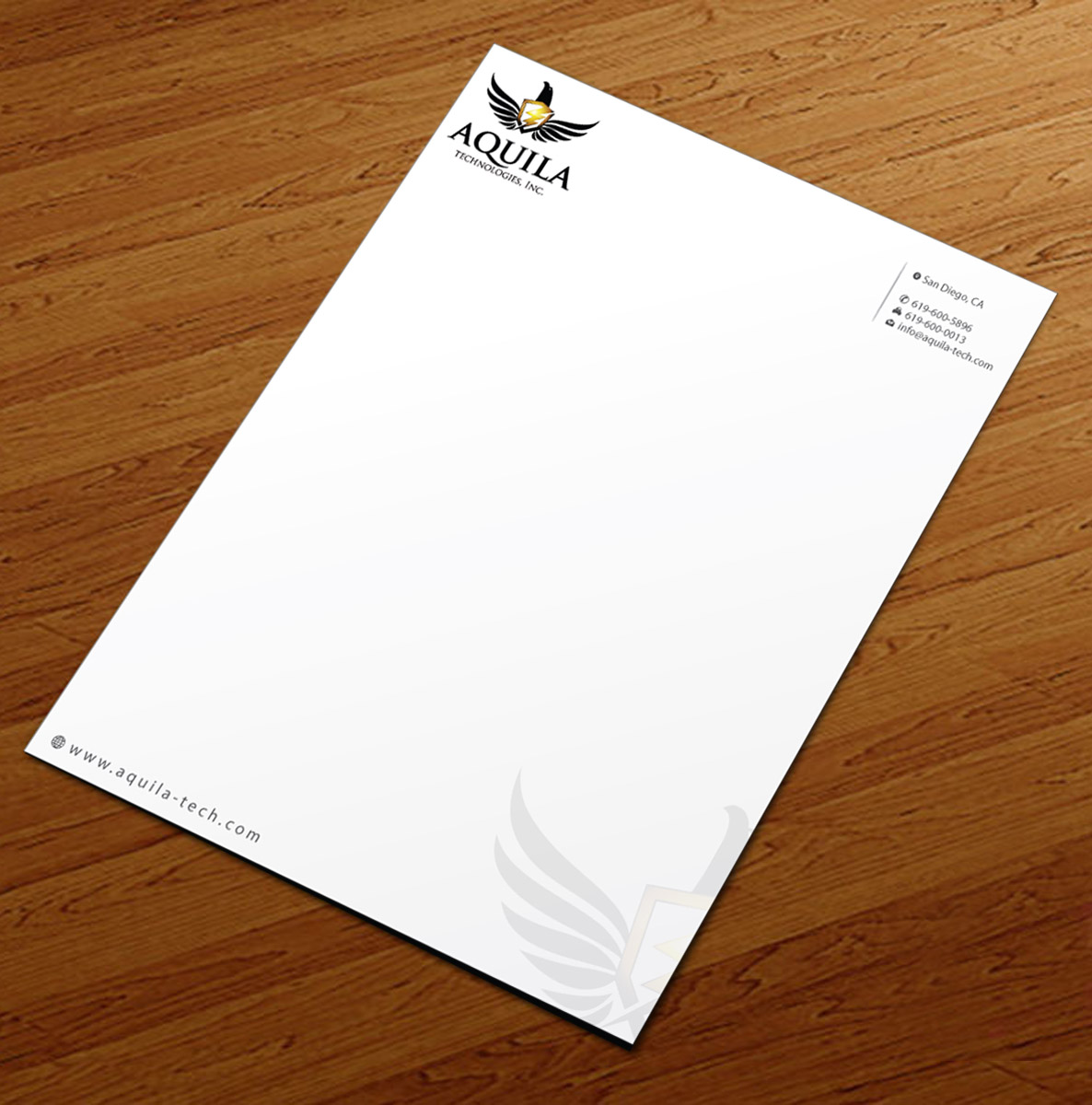 Design En-Tête par Infinitive Technology pour Aunautic Technologies | Design #5752785