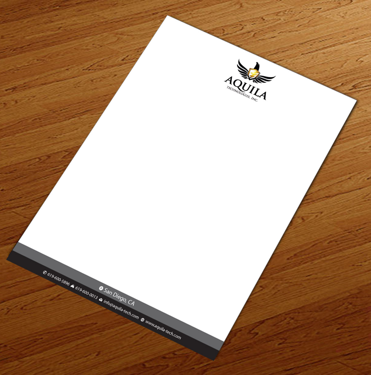 Letterhead Design by Infinitive Technology for Aunautic Technologies | Design #5752787