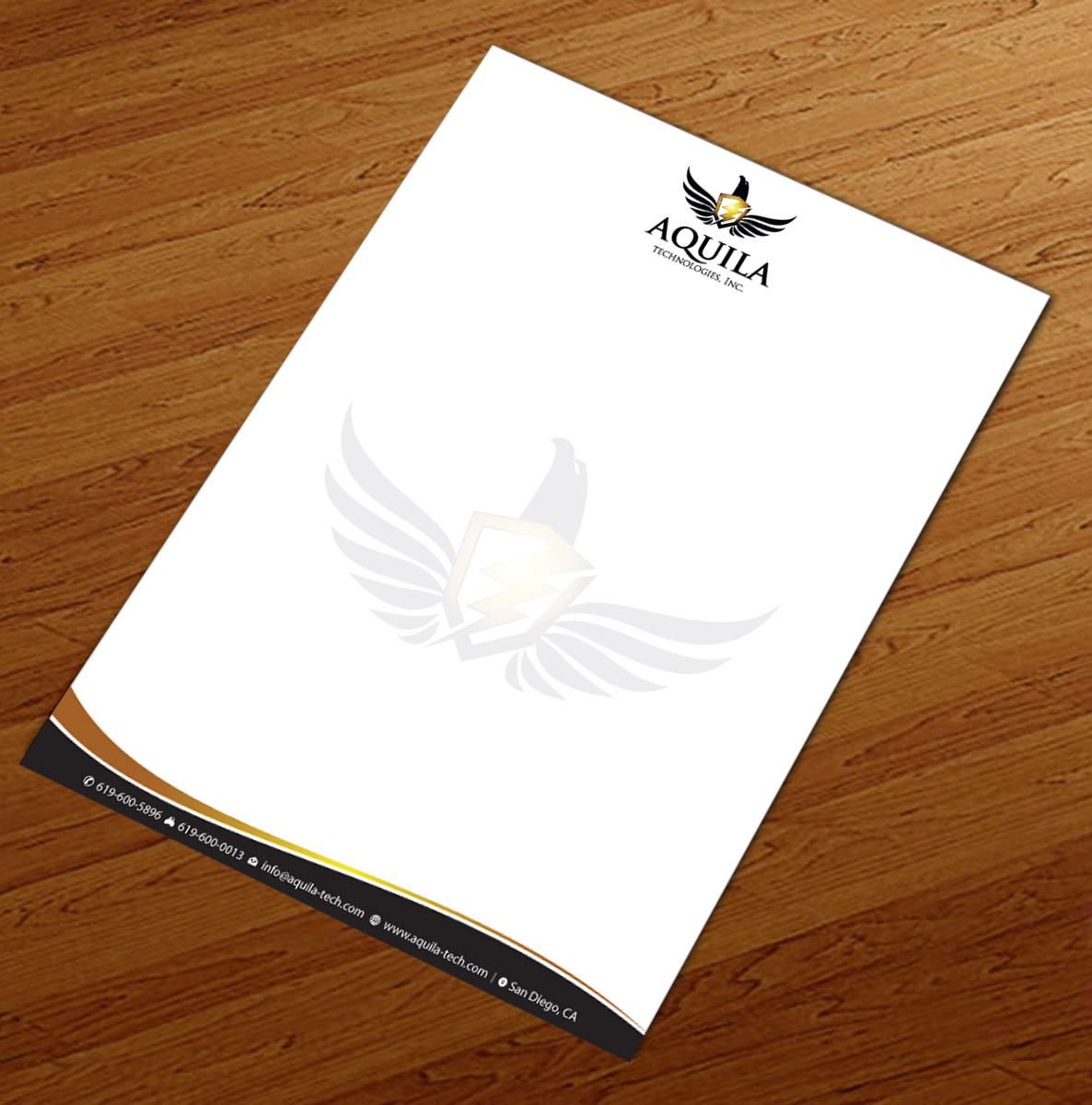 Letterhead Design by Infinitive Technology for Aunautic Technologies | Design #5752791