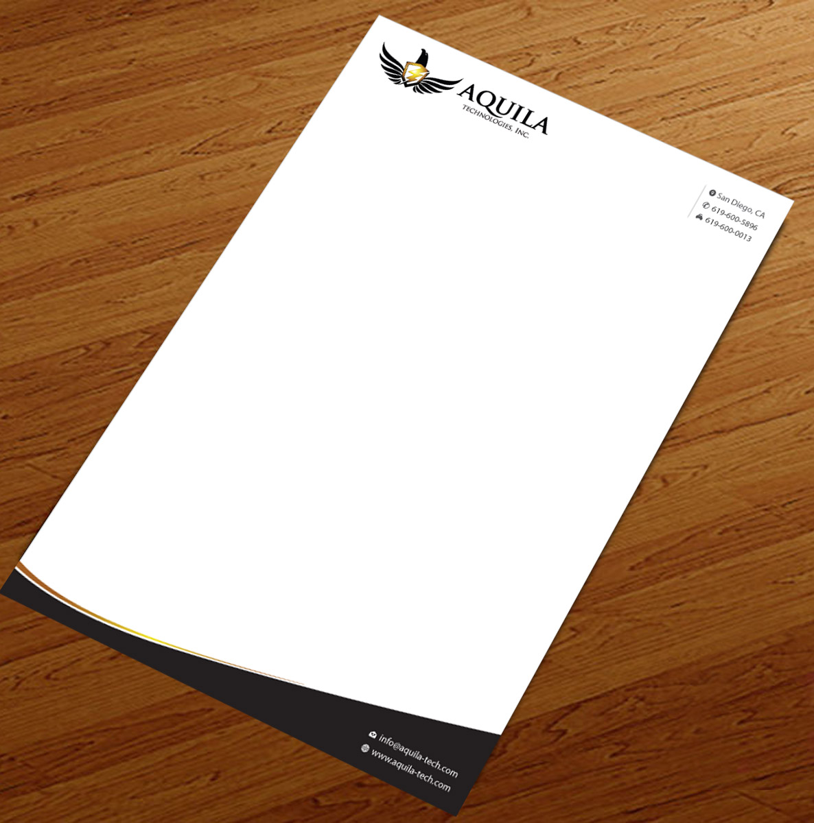 Letterhead Design by Infinitive Technology for Aunautic Technologies | Design #5752794