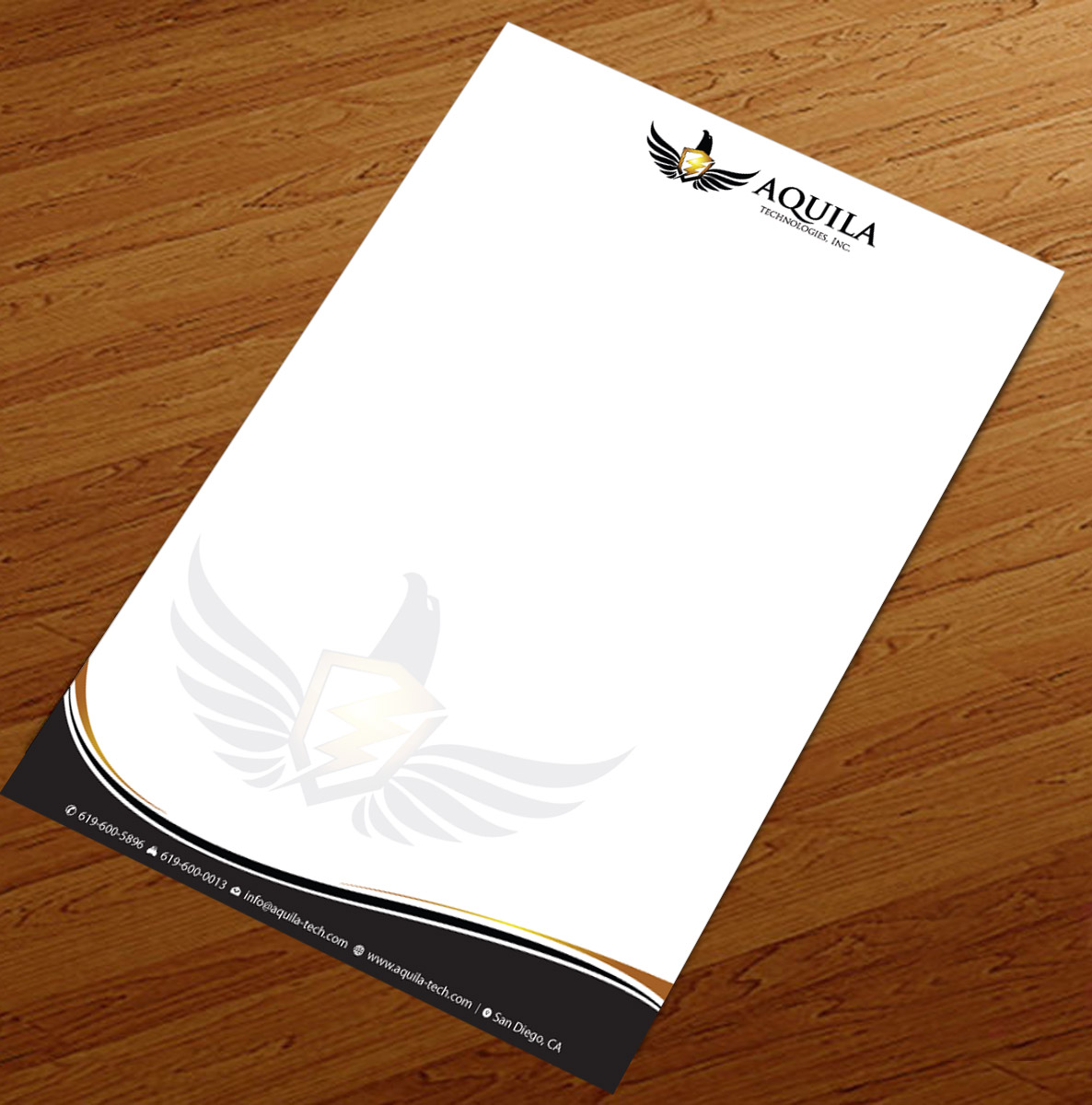 Letterhead Design by Infinitive Technology for Aunautic Technologies | Design #5752797
