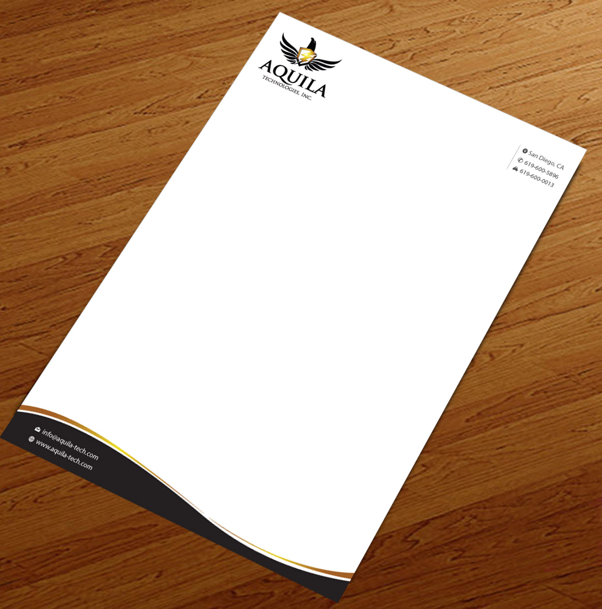 Briefkopf-Design von Infinitive Technology für Aunautic Technologies | Design #5752799