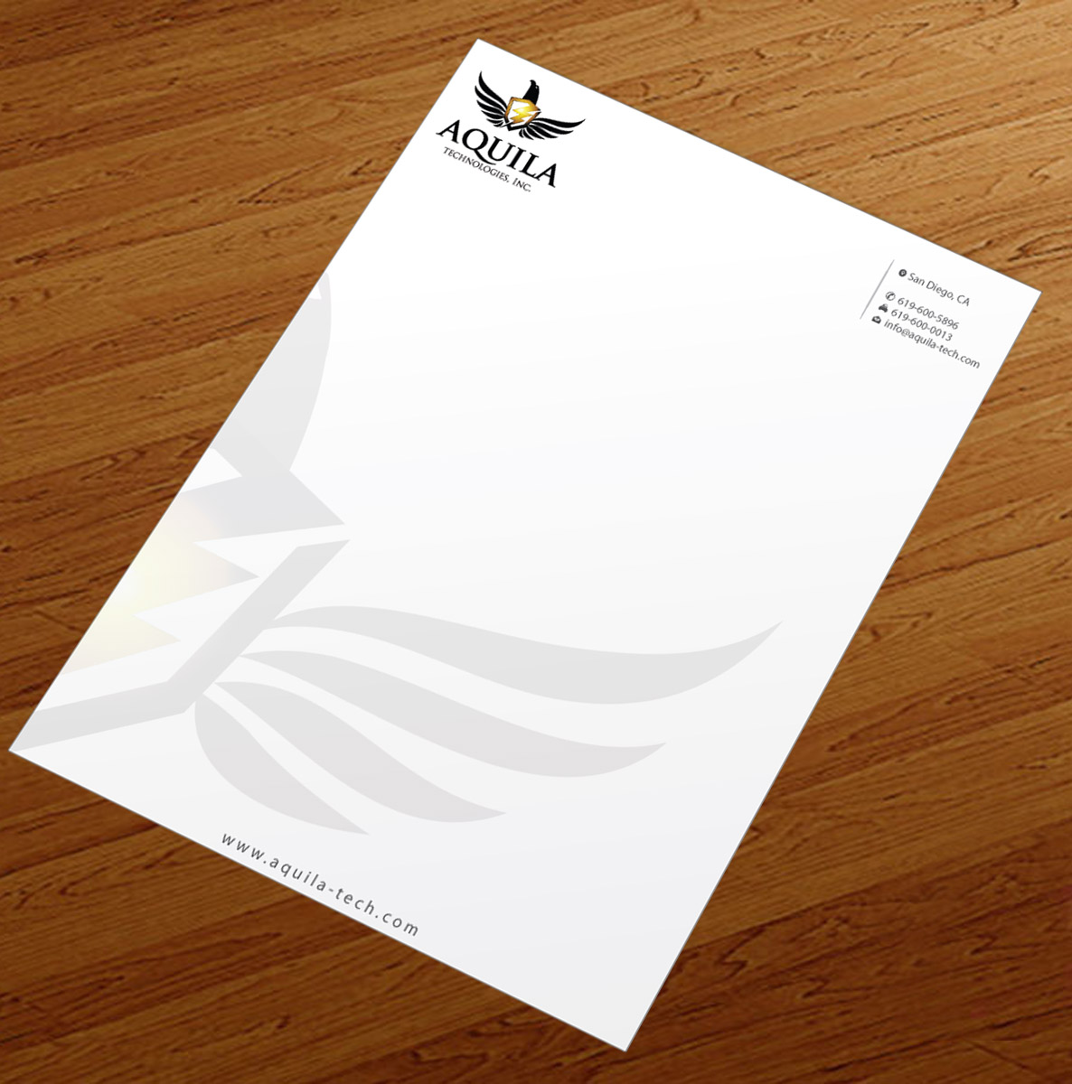 Letterhead Design by Infinitive Technology for Aunautic Technologies | Design #5752812