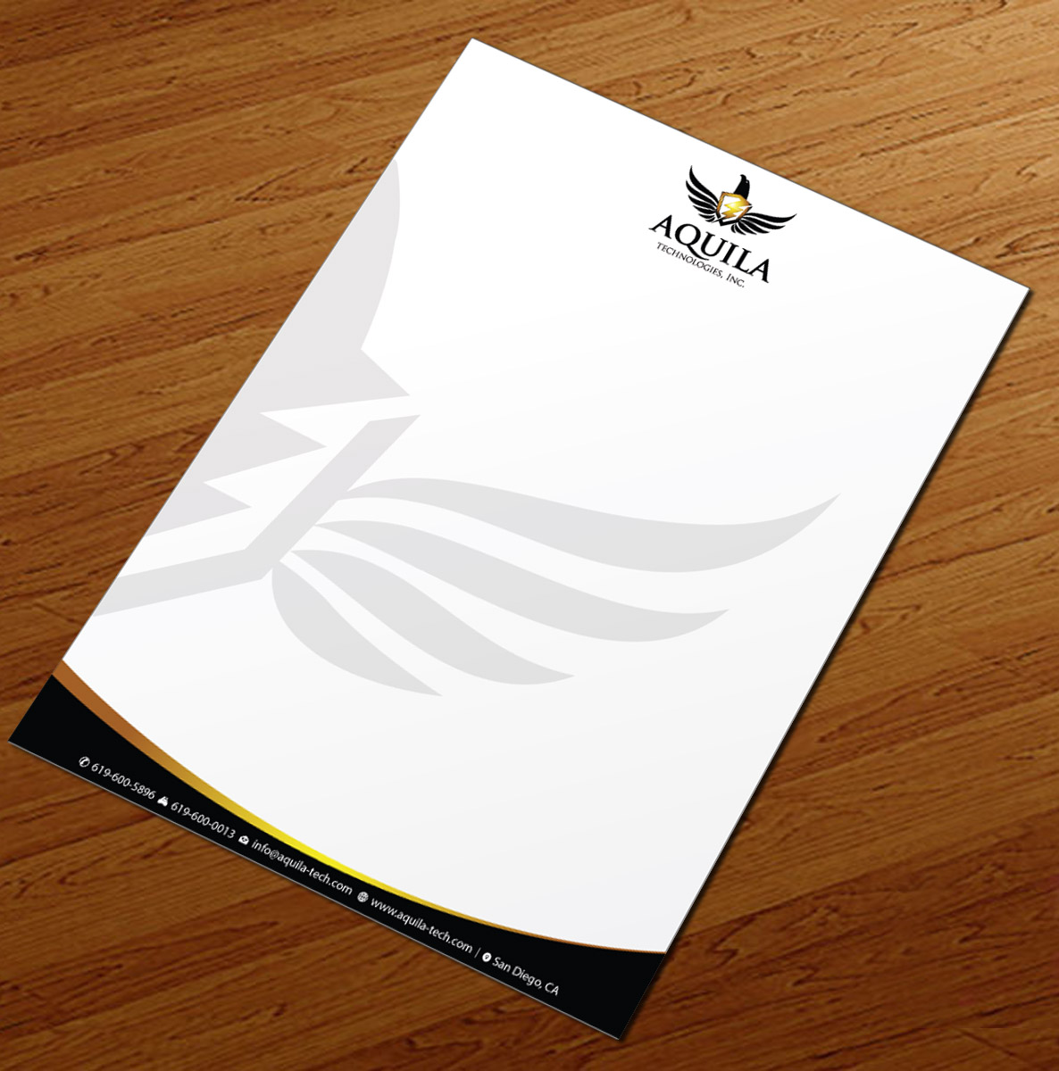 Letterhead Design by Infinitive Technology for Aunautic Technologies | Design #5753183