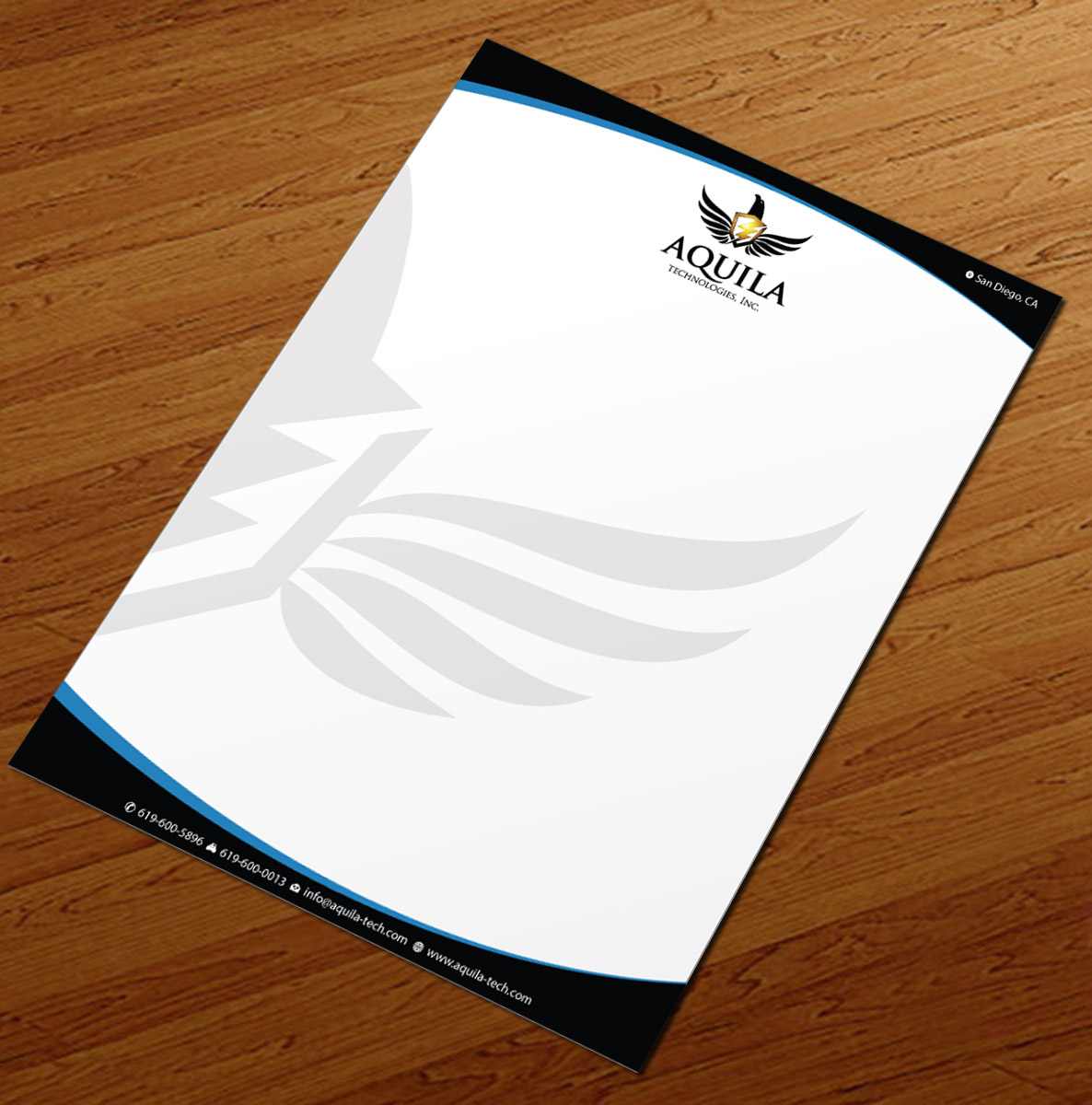Letterhead Design by Infinitive Technology for Aunautic Technologies | Design #5753185