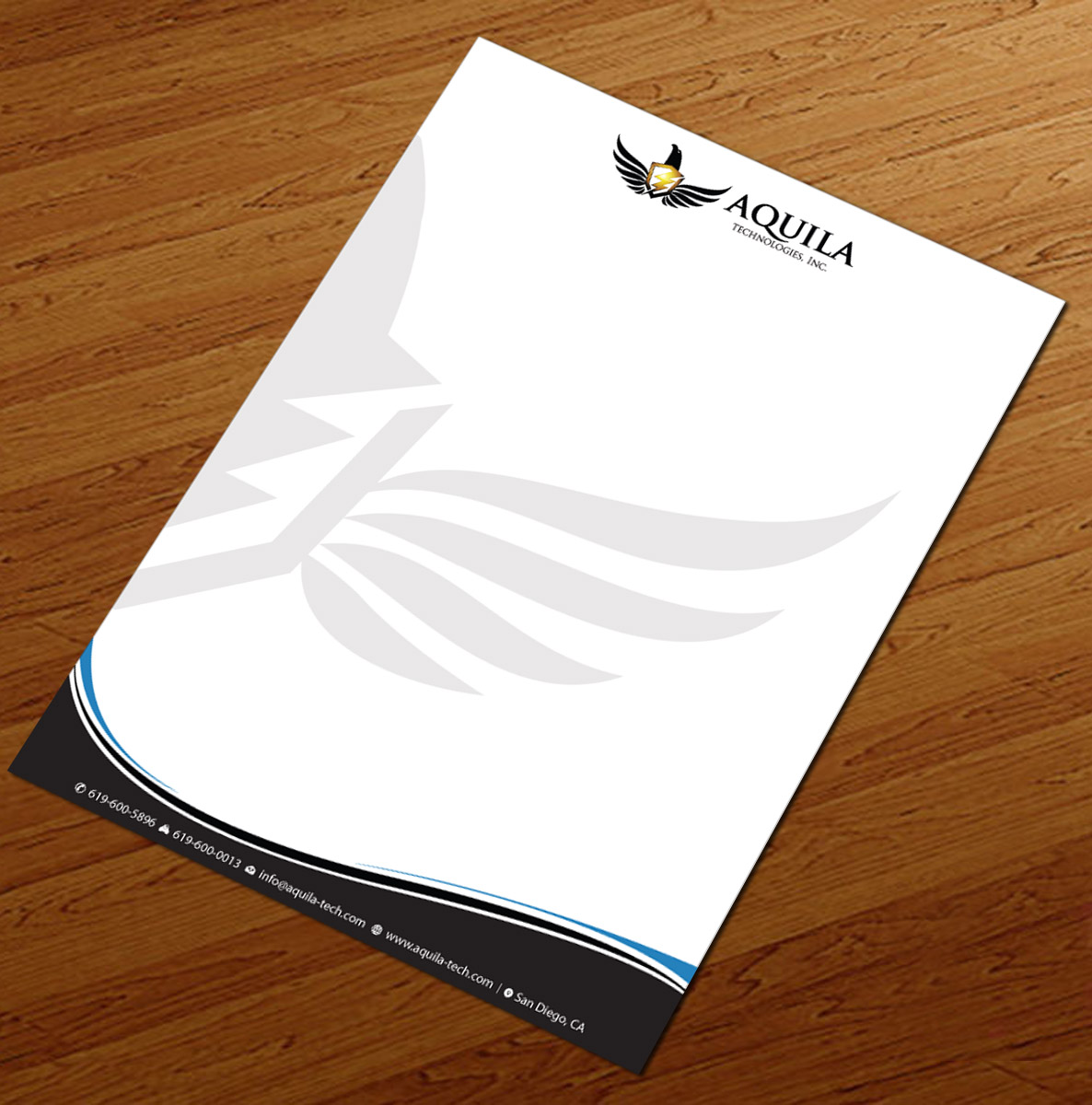 Letterhead Design by Infinitive Technology for Aunautic Technologies | Design #5753186