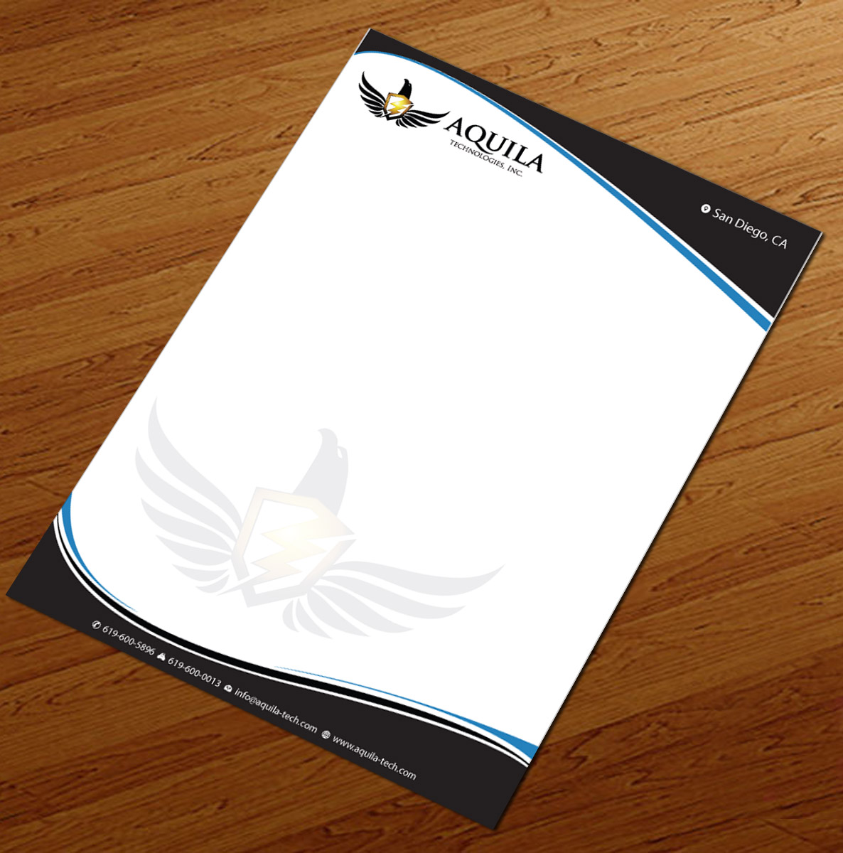 Letterhead Design by Infinitive Technology for Aunautic Technologies | Design #5753189