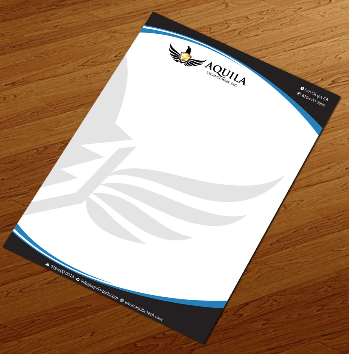 Letterhead Design by Infinitive Technology for Aunautic Technologies | Design #5753197