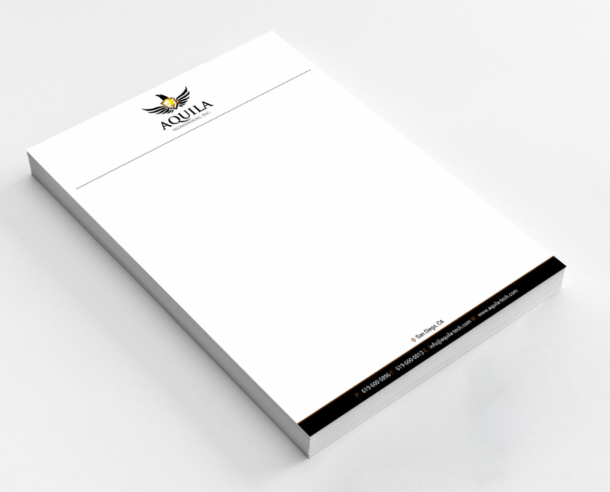 Letterhead Design by Infinitive Technology for Aunautic Technologies | Design #5758808