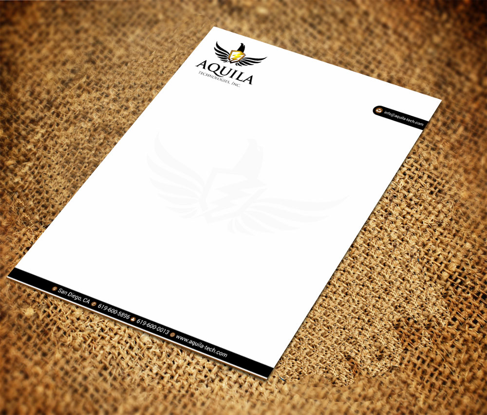 Letterhead Design by Infinitive Technology for Aunautic Technologies | Design #5759257