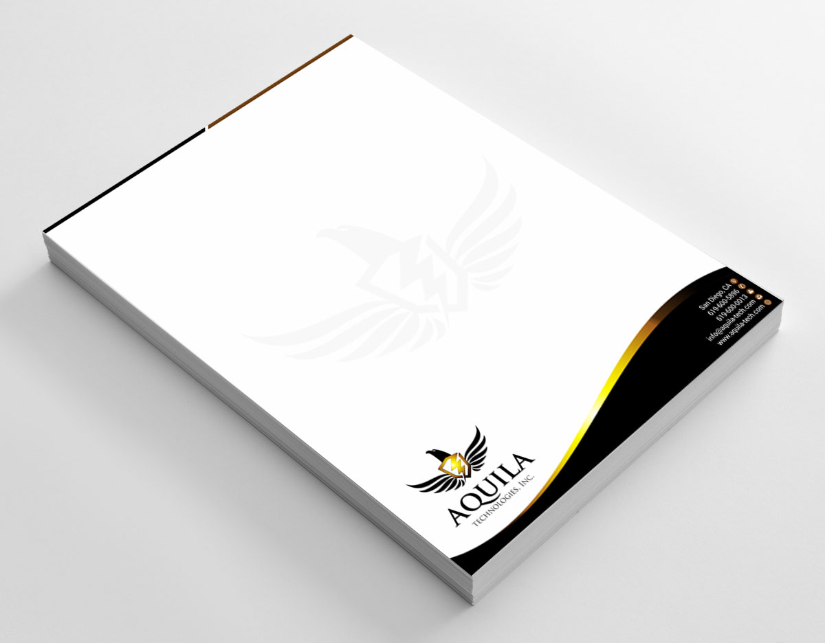 Letterhead Design by Infinitive Technology for Aunautic Technologies | Design #5759302
