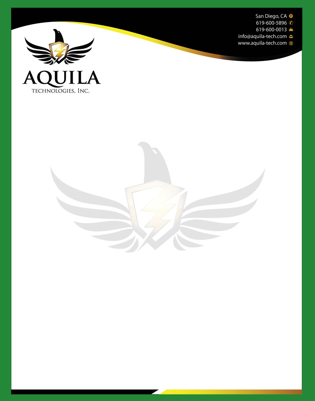 Letterhead Design by Infinitive Technology for Aunautic Technologies | Design #5770912