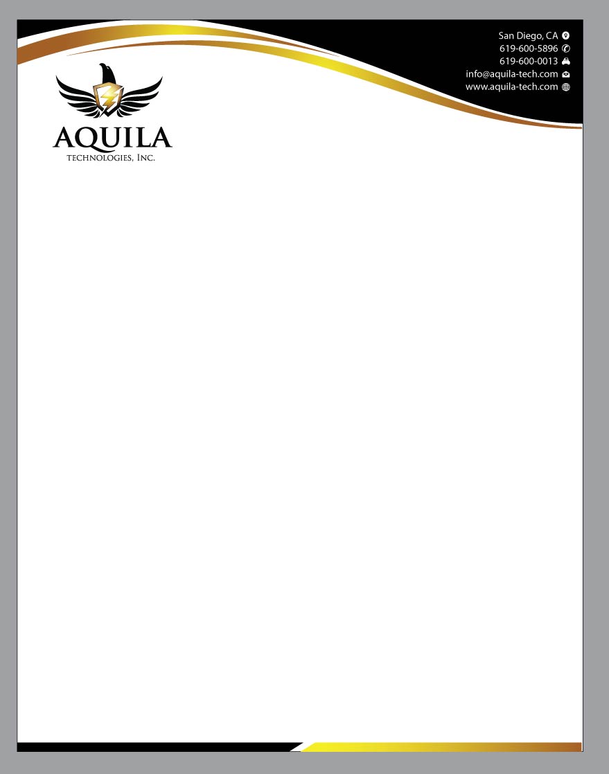 Letterhead Design by Infinitive Technology for Aunautic Technologies | Design #5778728