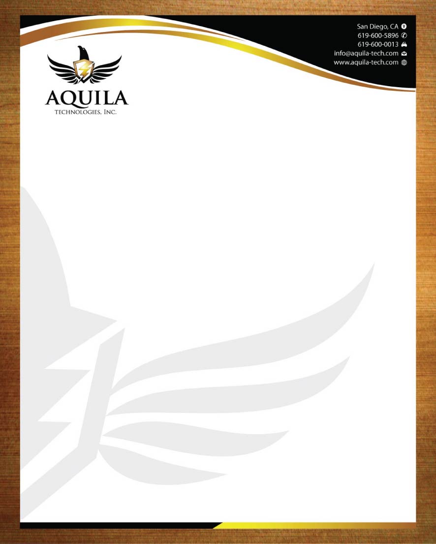 Letterhead Design by Infinitive Technology for Aunautic Technologies | Design #5779103