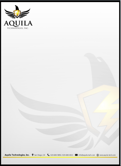 Letterhead Design by Lex Azarraga for Aunautic Technologies | Design #5776000