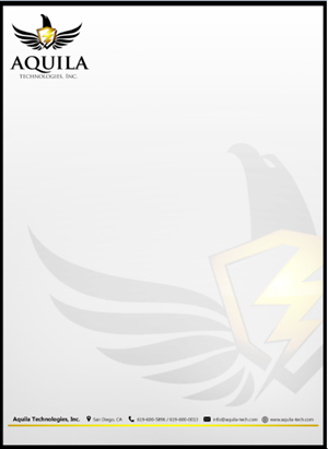 Letterhead Design by Lex Azarraga for Aunautic Technologies | Design #5776000