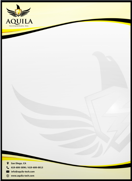 Letterhead Design by Lex Azarraga for Aunautic Technologies | Design #5789846