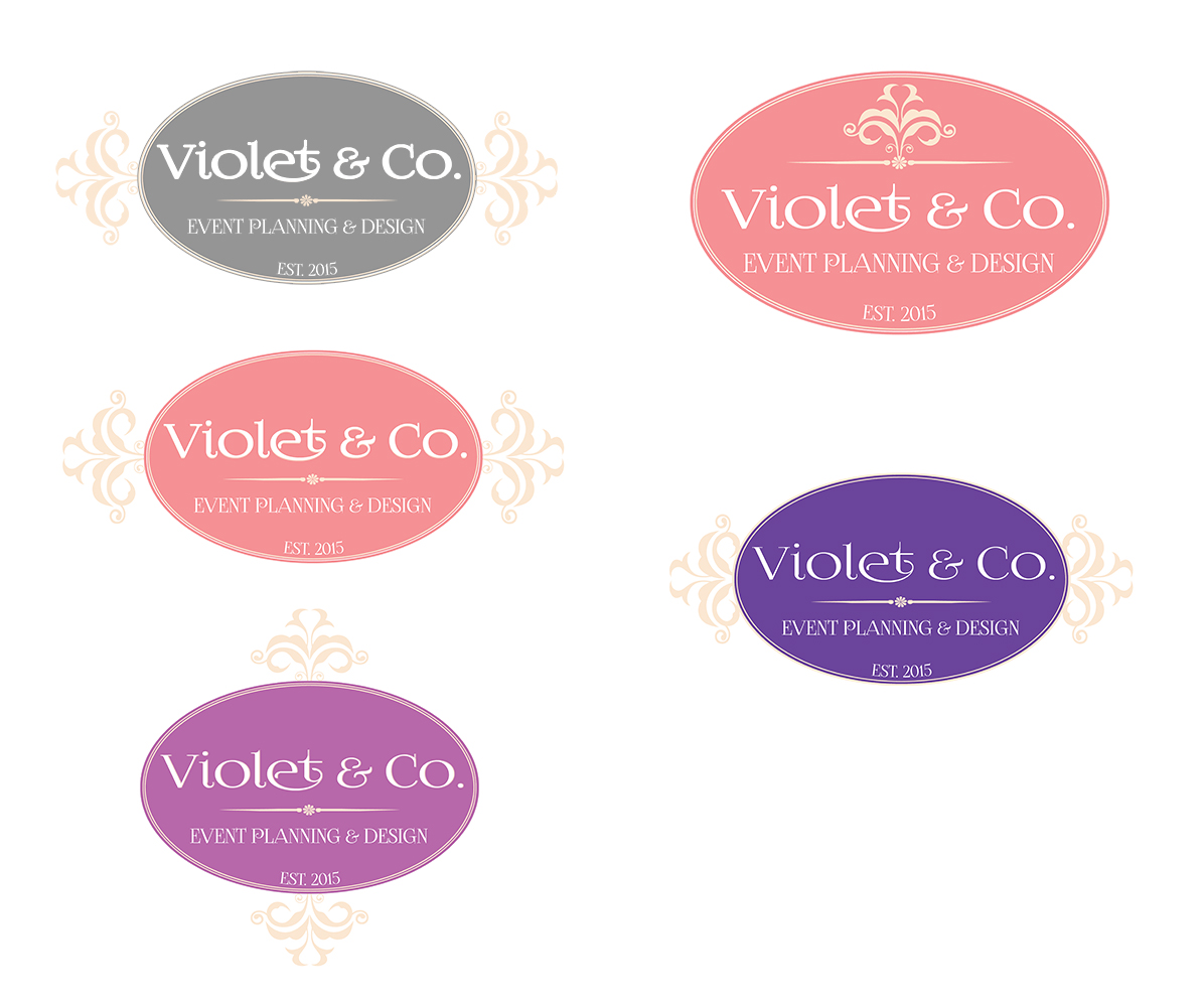 Logo Design by Dawn Larder for Violet and Company Event Planning and Design | Design #5837689