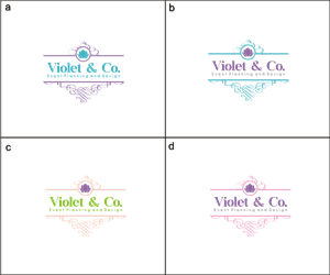 Logo Design by nusdofficial for Violet and Company Event Planning and Design | Design #5826982