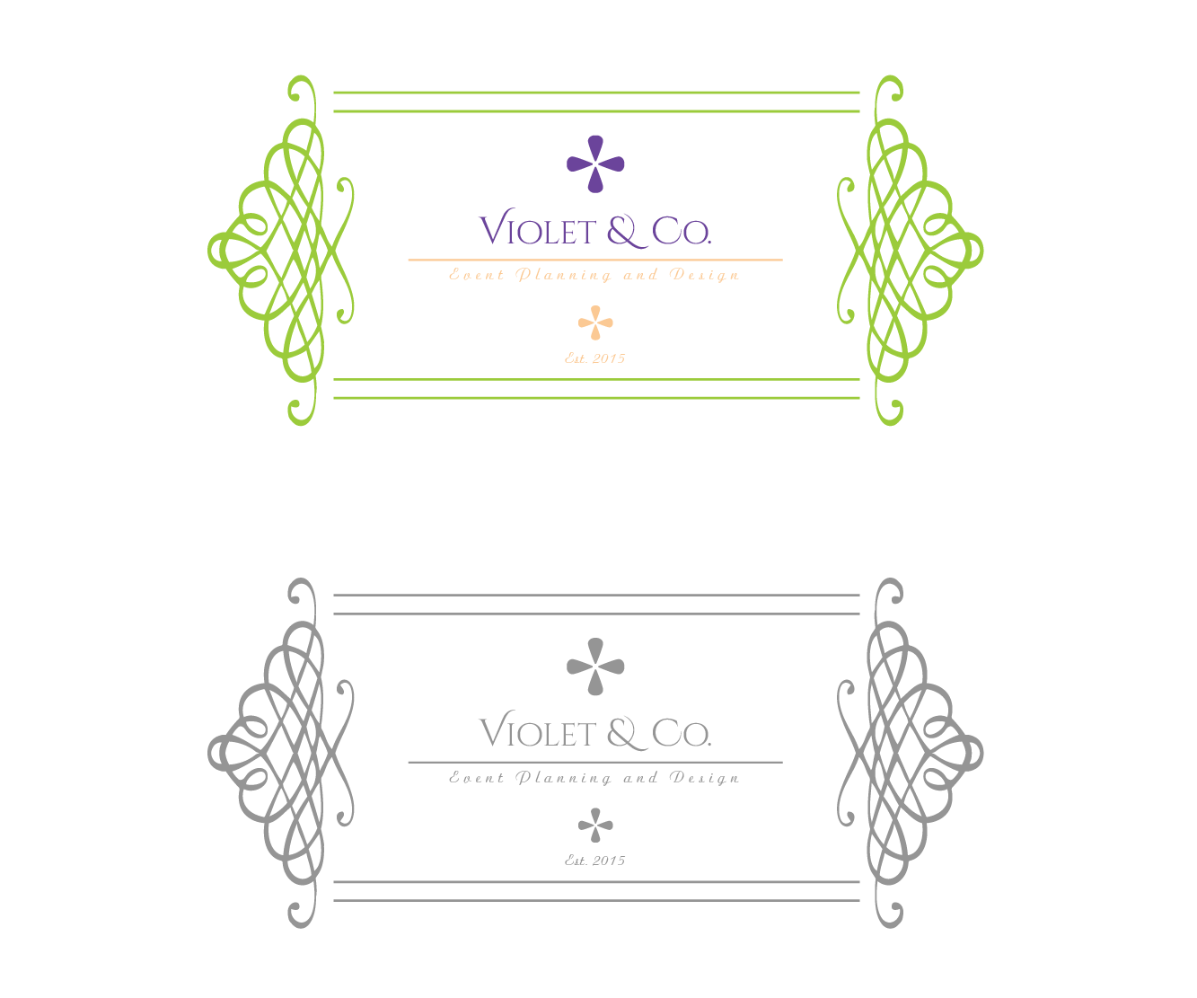 Logo Design by Mysterious Design X for Violet and Company Event Planning and Design | Design #5866047