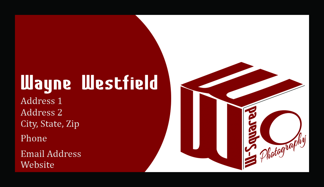 Business Card Design by Graphi-Q for Wayne Westfield Photography | Design #1568641