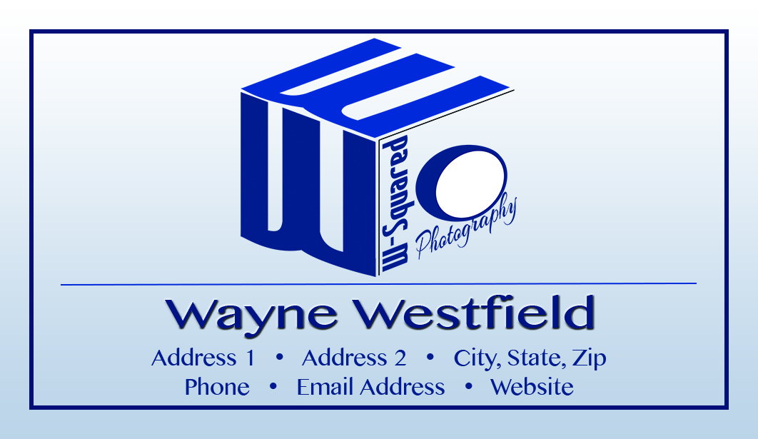 Business Card Design by Graphi-Q for Wayne Westfield Photography | Design #1583710