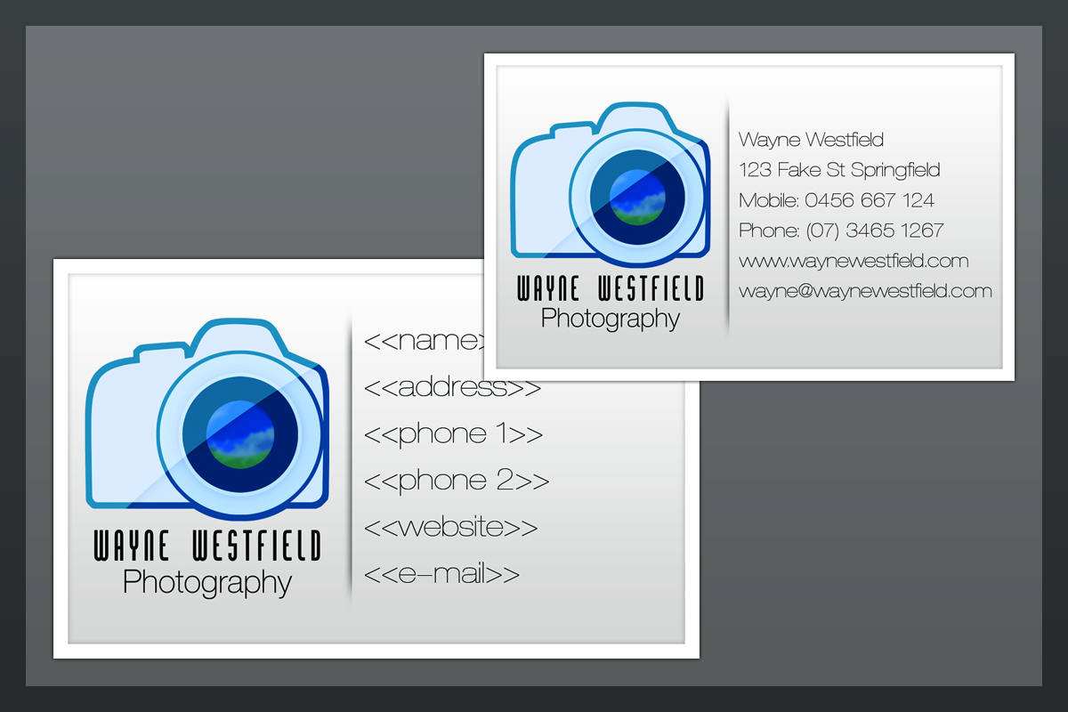 Business Card Design by OverCast for Wayne Westfield Photography | Design #1620221