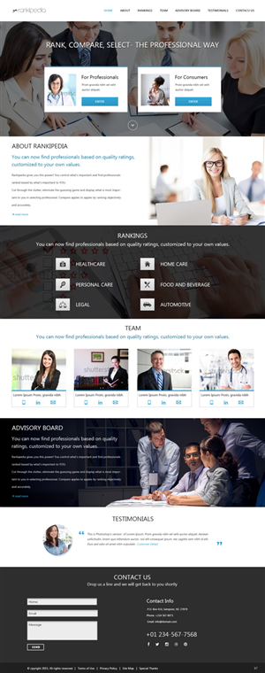 Web Design by pb for this project | Design: #5781122