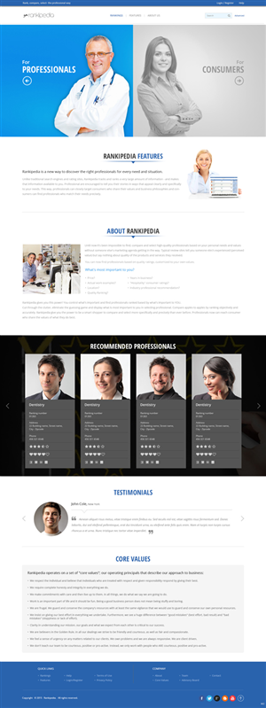 Rankipedia Page Design