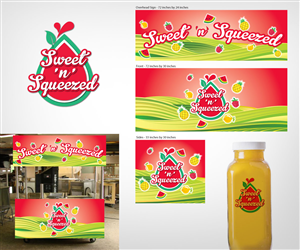 Signage Udpade for sweet 'n' squeezed artwork  | Signage Design by Khoo