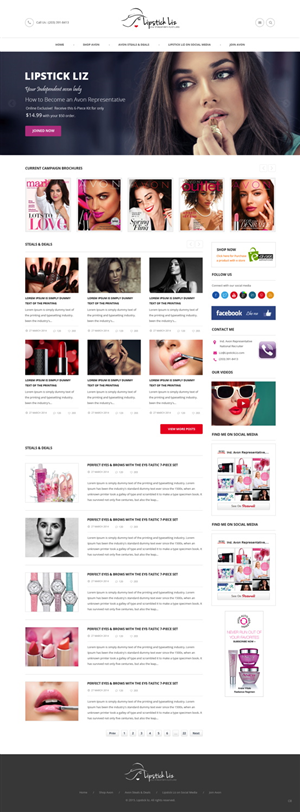 Direct Sales Beauty Blog needs new design