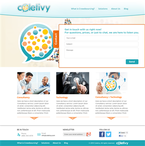 Come crowdsource a Web Design for a brazilian crowdsource Startup! | Diseño Web por ShreejiAkshar