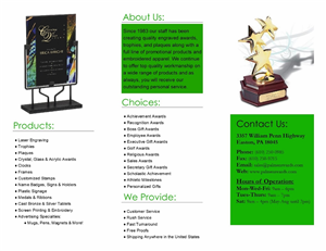 Brochure Design by MandyGraphics for Palmer Trophy & Awards  | Design: #1580403