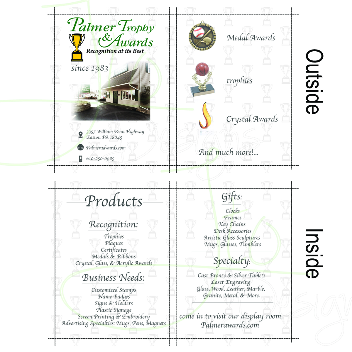 Brochure Design by Johannes-Ottesen for Palmer Trophy & Awards  | Design #1704409