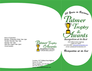 Brochure Design by Sarah Holt for Palmer Trophy & Awards  | Design: #1591299