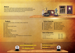 Brochure Design by Wael for Palmer Trophy & Awards  | Design: #1719230