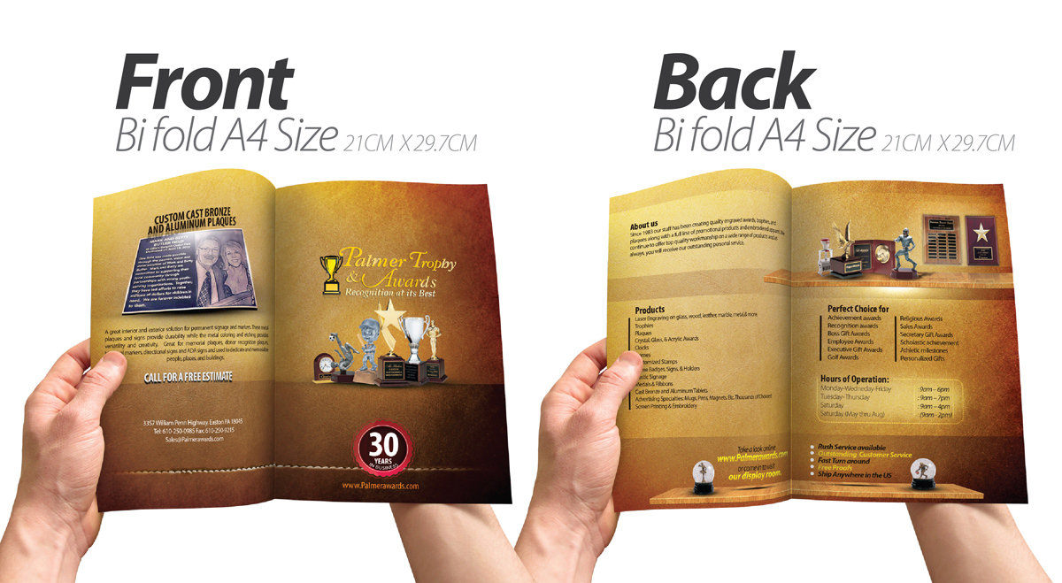 Brochure Design by Wael for Palmer Trophy & Awards  | Design: #1726273