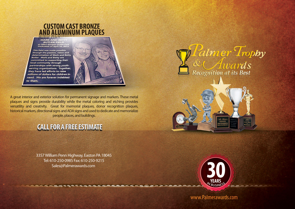 Brochure Design by Wael for Palmer Trophy & Awards  | Design #1734436