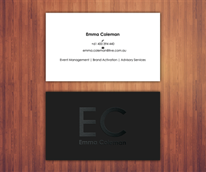 Contemporary Business card for Event Manager | Visitenkarten-Design von Stylez Designz