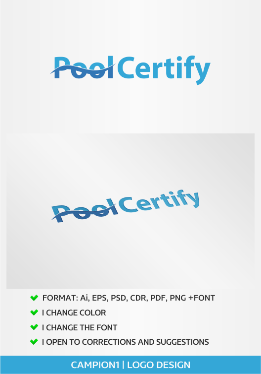 Logo-Design von artsterdam für Pool Certify | Design #5762430