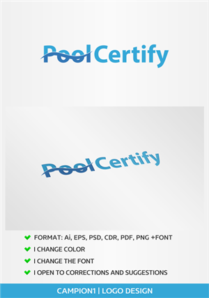 Logo-Design von artsterdam für Pool Certify | Design: #5762430