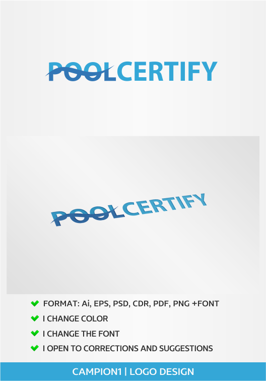 Logo-Design von artsterdam für Pool Certify | Design #5766711