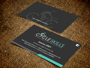 cycle skills coaching needs snazzy business card that serves a dual purpose