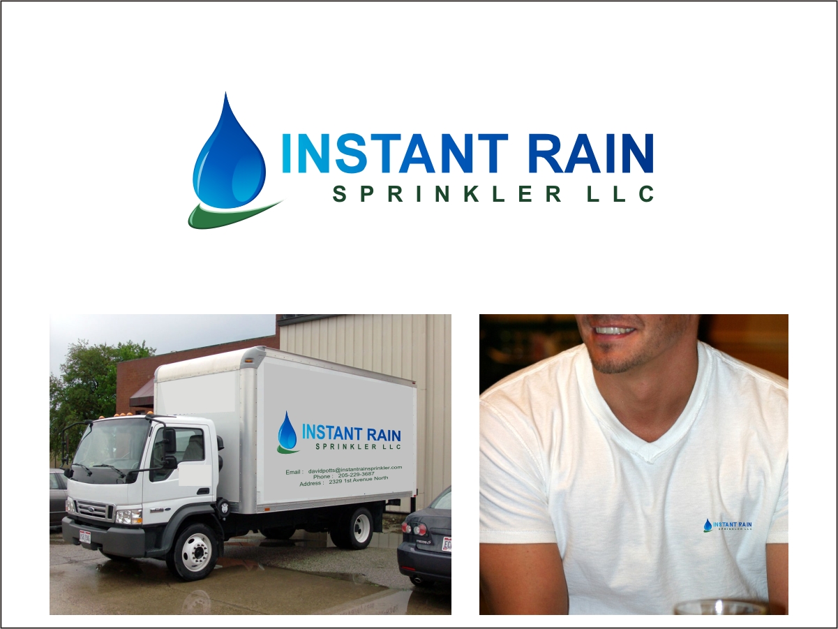 Logo Design by Crico for Instant Rain Sprinkler LLC | Design #1604951