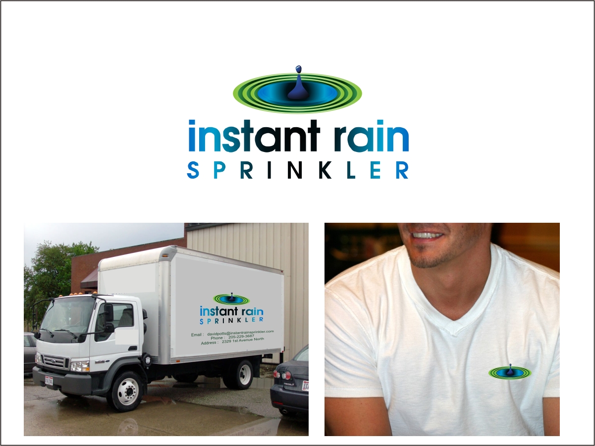 Logo Design by Crico for Instant Rain Sprinkler LLC | Design #1604954
