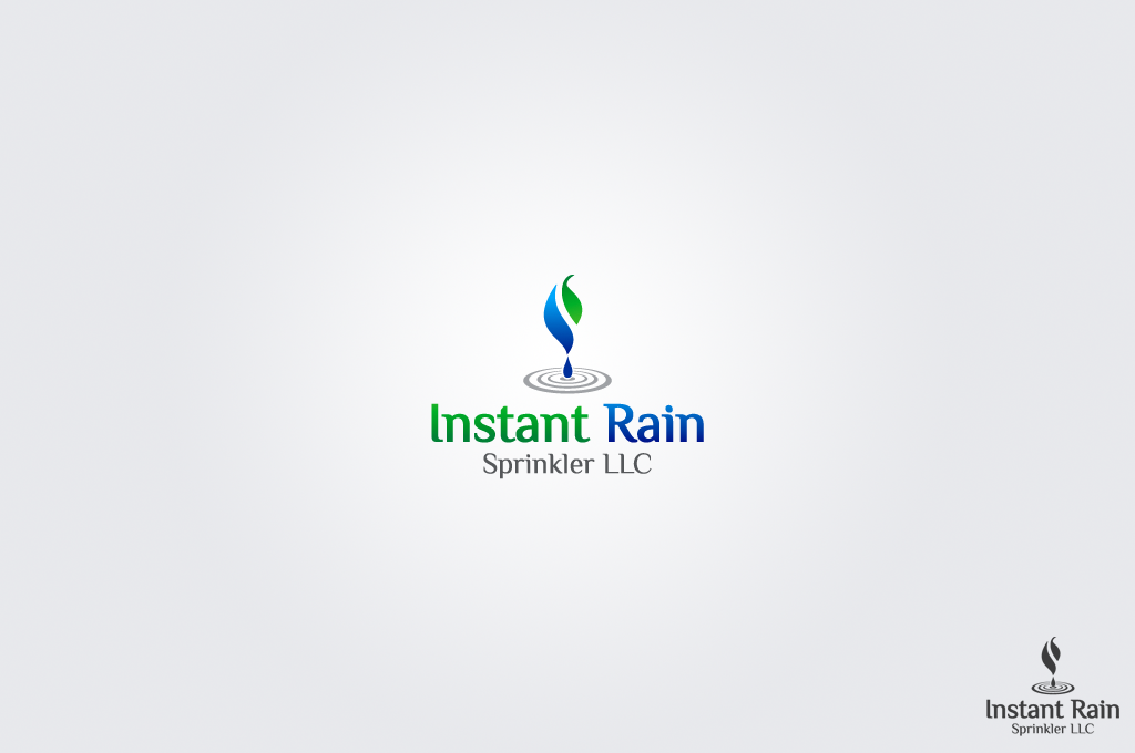 Logo Design by Omee for Instant Rain Sprinkler LLC | Design #1620528