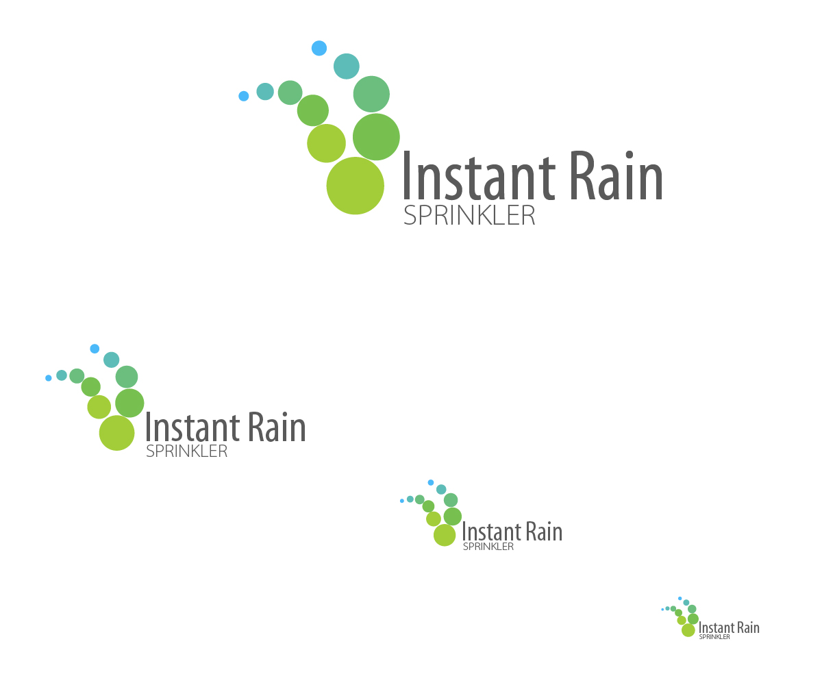 Logo Design by WholeBranding® for Instant Rain Sprinkler LLC | Design #1601044