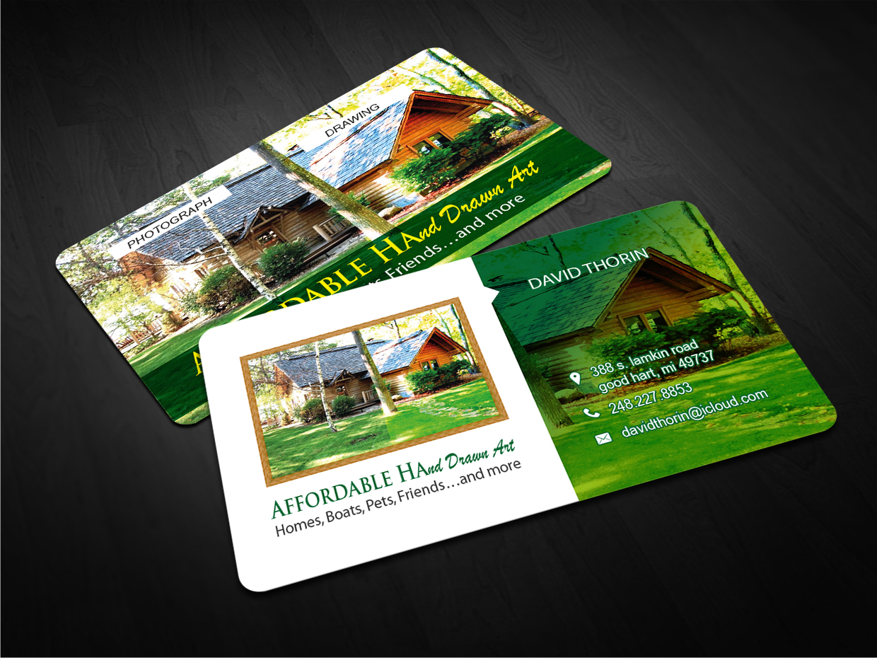 Visitenkarten-Design von snowymasterdesigns für Affordable Hand Drawn Art | Design #5796962