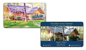 Business Card Design by Devaliya for Affordable Hand Drawn Art | Design: #5765046