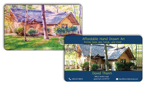 Business Card Design by Devaliya for Affordable Hand Drawn Art | Design: #5773378